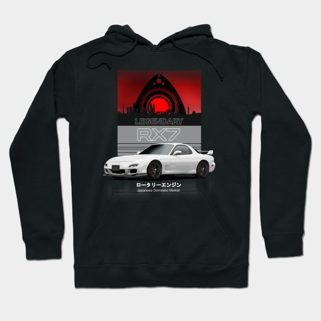 JDM RX7 Legend Hoodie by hardtbonez